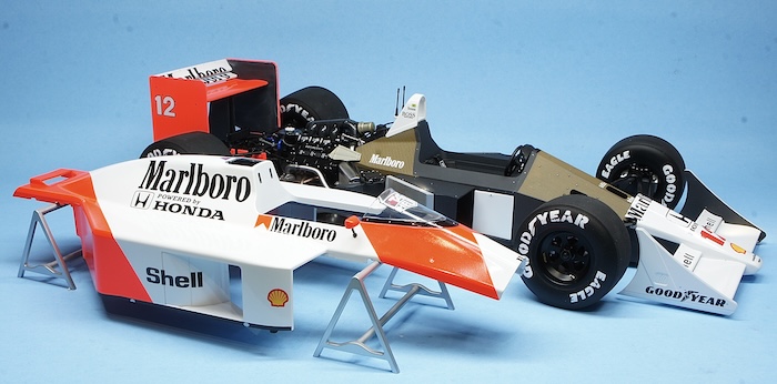 McLaren MP4/4 1988 1/12スケール MENG McLaren MP4/4 1988 1:12 - build review - Scale