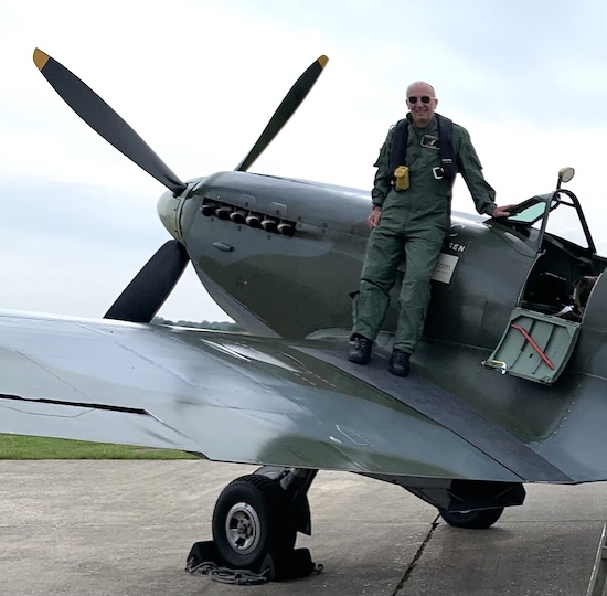 flying in a spitfire
